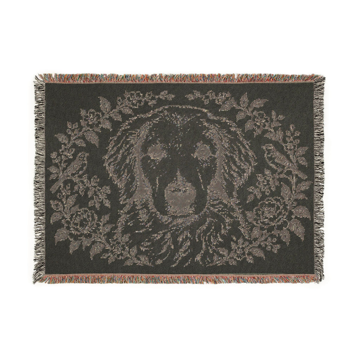 Custom Woven Pet Portrait Throw